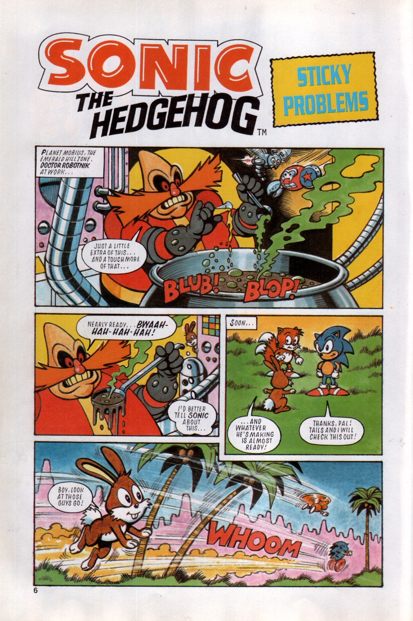 Sonic the Hedgehog Yearbook 1992 Page 2